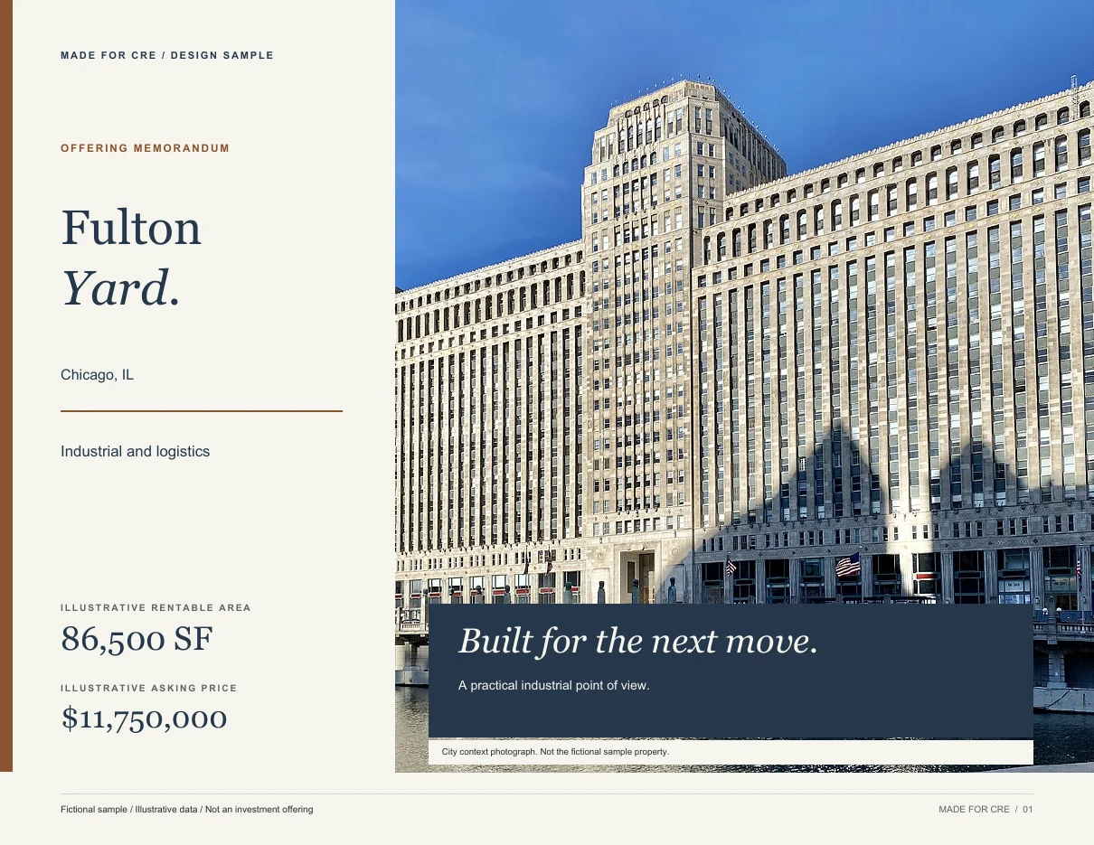 Fulton Yard fictional offering memorandum cover